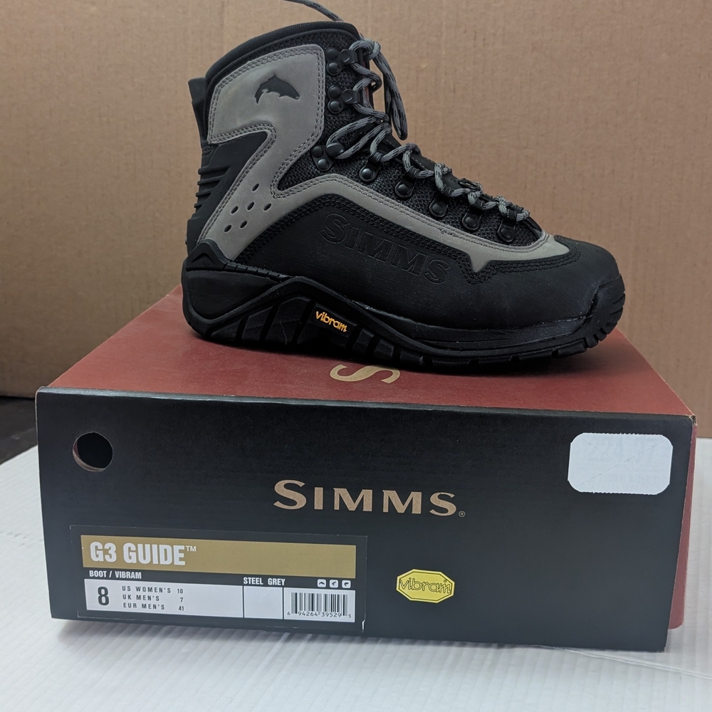 Simms G3 Guide Wading Boots  For Men Steel Grey Size Men's 8 Women's 10